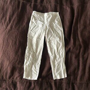 VINTAGE white linen pants